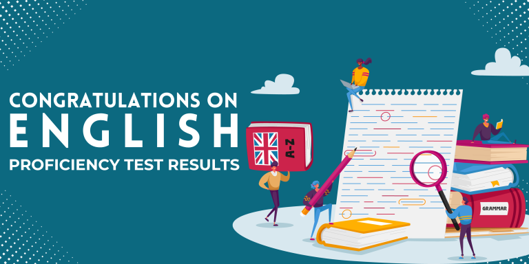 Congratulations to the Students Achieving the Highest English Proficiency Test Scores